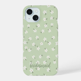 Maßgeschneiderte grüne Blumenkiste iPhone 15 Hülle