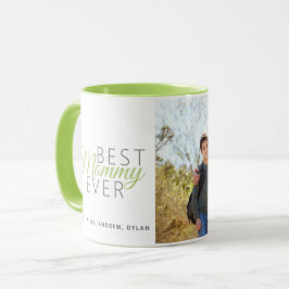 Maßgeschneiderte grüne Mommy je ein Foto Tasse