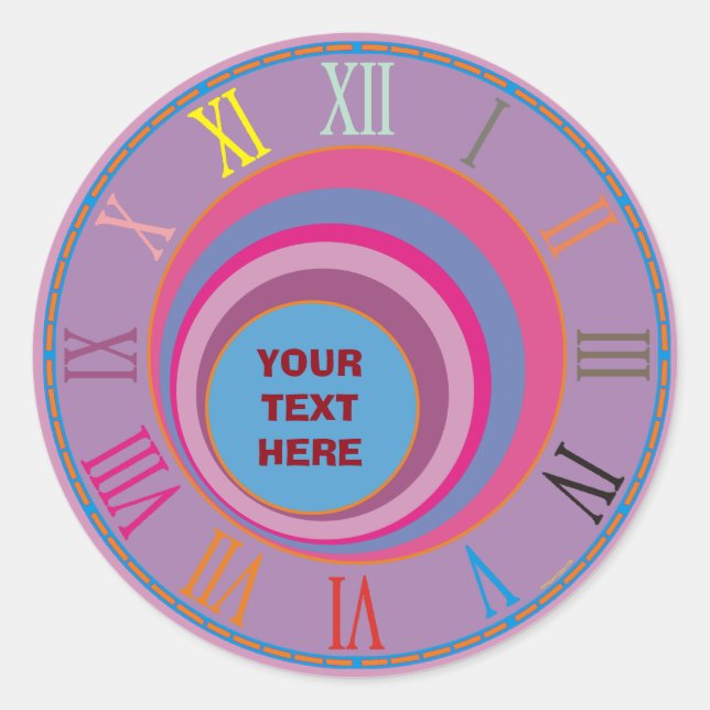 Maßgeschneiderte, gürtelig hübsche Kreisen Tornado Runder Aufkleber (Vorderseite)