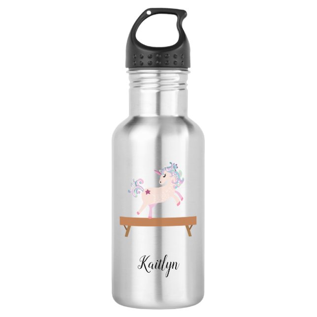 Maßgeschneiderte Gymnastik Unicorn Wasserflasche (Vorderseite)
