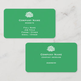 Maßgeschneiderte, helle grüne Visitenkarte