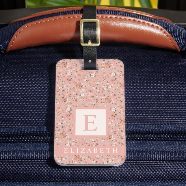 Maßgeschneiderte hellpastellfarbene, rosafarbene,  gepäckanhänger (Vorderseite Insitu 2)