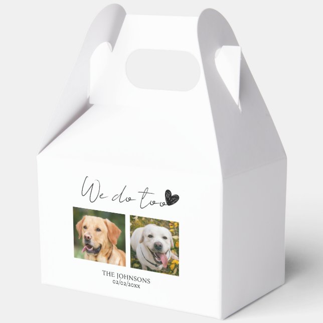 Maßgeschneiderte Hochzeit Geschenkschachtel (Vorderseite)