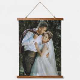 Maßgeschneiderte Hochzeitbildhangband für die Wahr Wandteppich Mit Holzrahmen