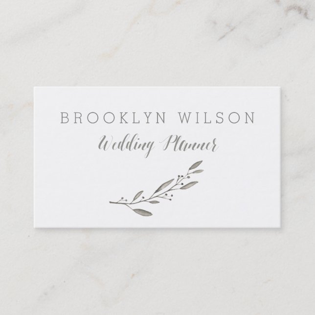 Maßgeschneiderte Hochzeitsplaner Business Cards Gr Visitenkarte (Vorderseite)