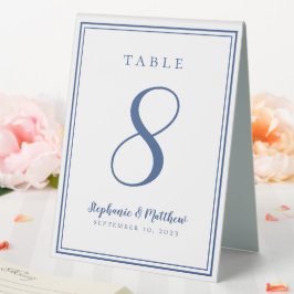 Maßgeschneiderte Hochzeitstil-Tischnummer Tischaufsteller