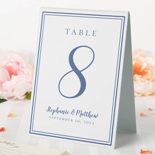 Maßgeschneiderte Hochzeitstil-Tischnummer Tischaufsteller (In Situ (Hochzeit))