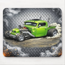 Maßgeschneiderte Hot Rod-Mauspad – Enthusiast für