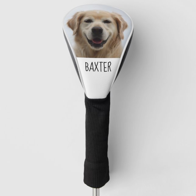 Maßgeschneiderte Hunde Foto Golf Head Cover Golf Headcover (Vorderseite)