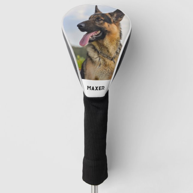 Maßgeschneiderte Hunde Foto Golf Head Cover Golf Headcover (Vorderseite)