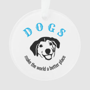 Maßgeschneiderte Hunde machen die Welt zu einem be Ornament