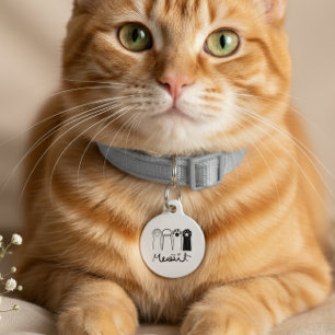 Maßgeschneiderte Hundekatze Ich habe meine Mama Haustiermarke
