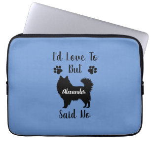 Maßgeschneiderte ich Liebe, aber American Eskimo s Laptopschutzhülle