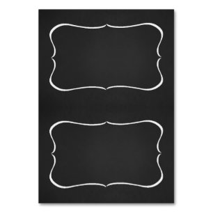 Maßgeschneiderte Imitat-Chalkboard-Platzkarten Tischnummer