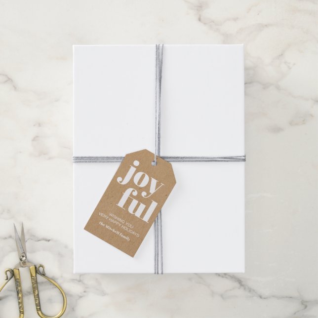 Maßgeschneiderte Imitate, braune Kraft Papier Text Geschenkanhänger (Mit Garn)