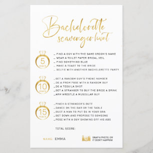 Maßgeschneiderte Imitate Gold Bachelorette Scaveng