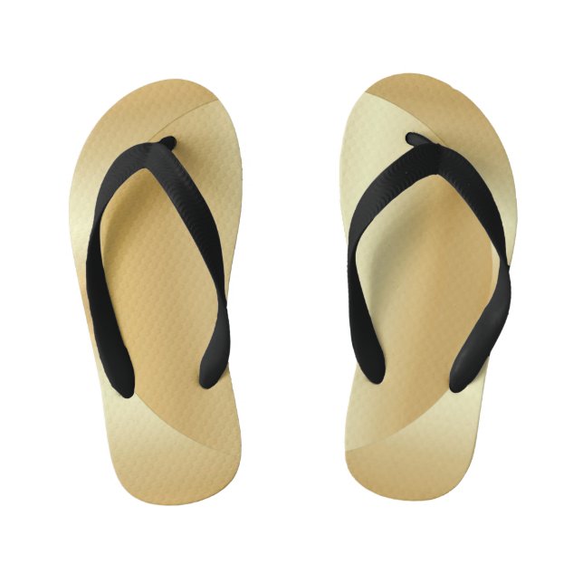 Maßgeschneiderte Imitate Gold Glamour Modern Templ Kinderbadesandalen (Fußbett)