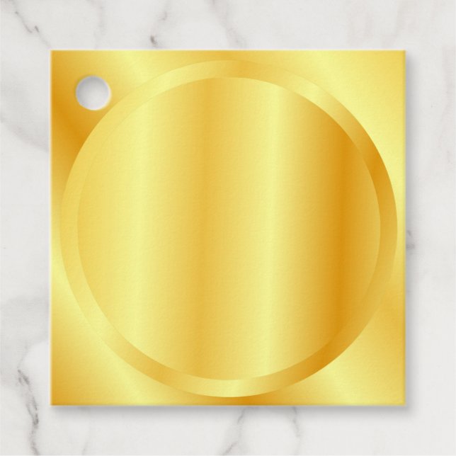 Maßgeschneiderte Imitate Gold Metallic Look Blank  Geschenkanhänger (Vorderseite)