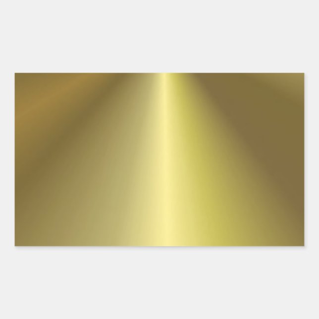 Maßgeschneiderte Imitate Gold Metallic Look Blank  Rechteckiger Aufkleber (Vorderseite)