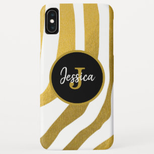 Maßgeschneiderte Imitate Gold Zebra Print Stripes  Case-Mate iPhone Hülle