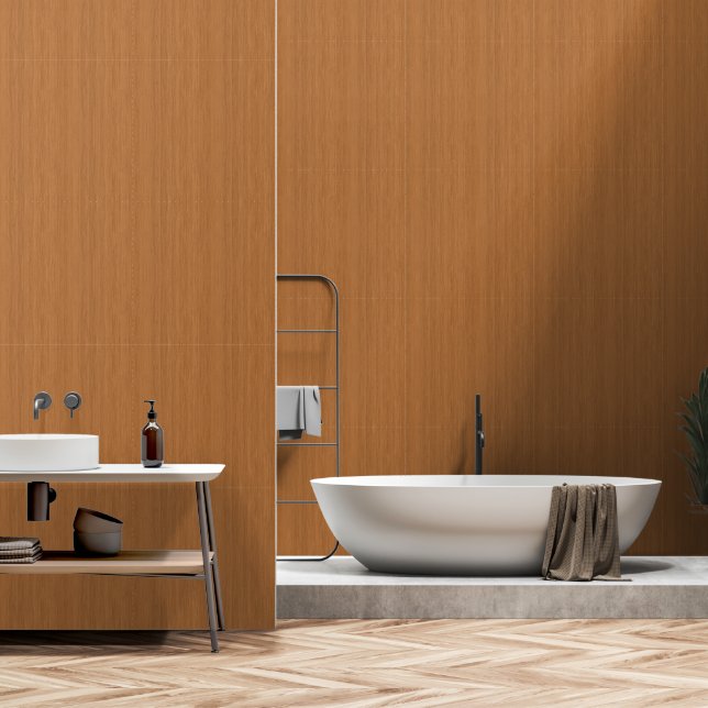 Maßgeschneiderte Imitate Holzschliff und -kleber Tapete (Badezimmer)