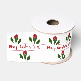 Maßgeschneiderte Jolly-Abstrakte Rote Rosen, Holly Ripsband
