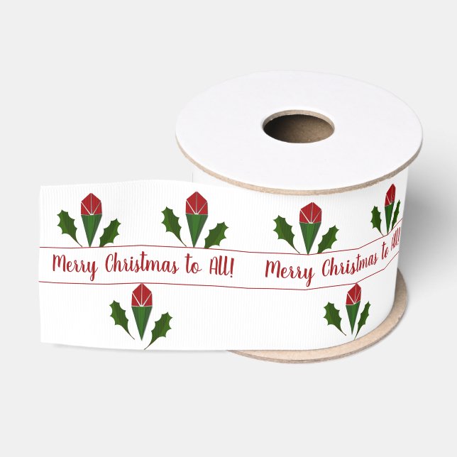 Maßgeschneiderte Jolly-Abstrakte Rote Rosen, Holly Ripsband (Spule)