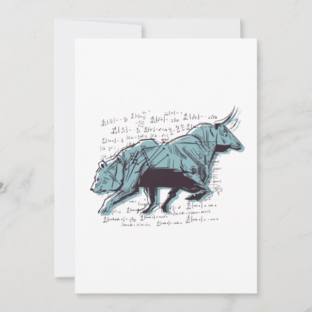 Maßgeschneiderte Karte für Anleger und Bear Market (Vorderseite)