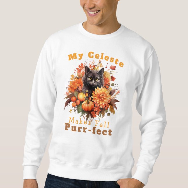 Maßgeschneiderte Katzenjacke Celeste Sweatshirt (Vorderseite)