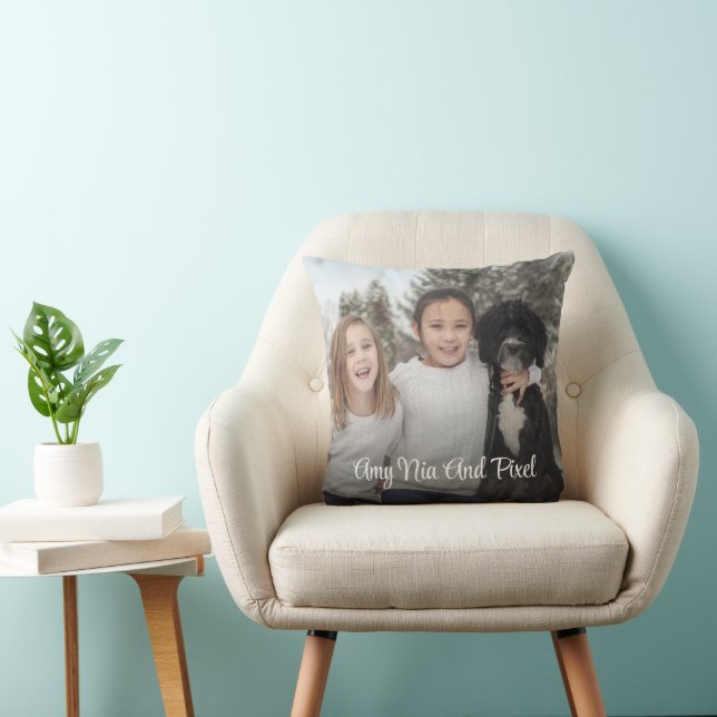 Maßgeschneiderte Kinder und Hunde-Foto Kissen (Stuhl )