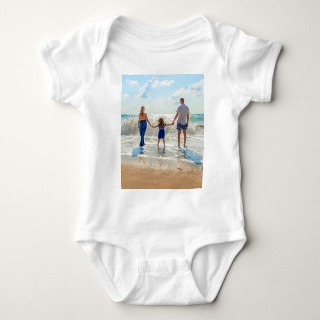 Maßgeschneiderte Kinderkarosserie für Ihr Foto Per Baby Strampler (Vorderseite)