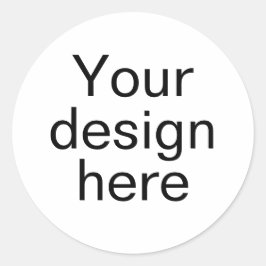 Maßgeschneiderte klassische Round-Stickers Runder Aufkleber