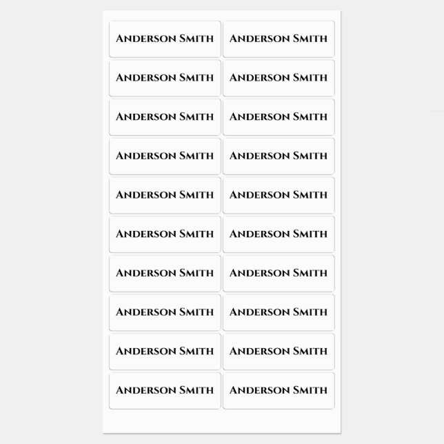 Maßgeschneiderte Labels für Fabric Crafter oder Kü Etiketten (Blatt)