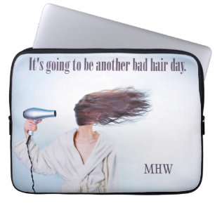 Maßgeschneiderte Laptop-Ärmel vom Bad Hair Day Laptopschutzhülle
