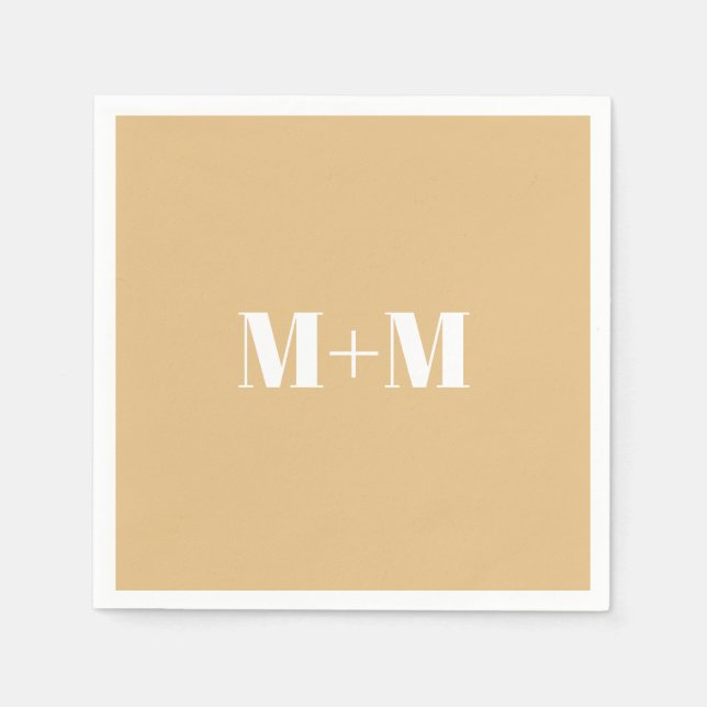 Maßgeschneiderte Leerbuchstaben Serviette (Vorderseite)