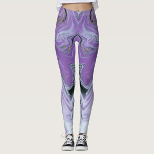 Maßgeschneiderte Leggings mit Aquarellblau