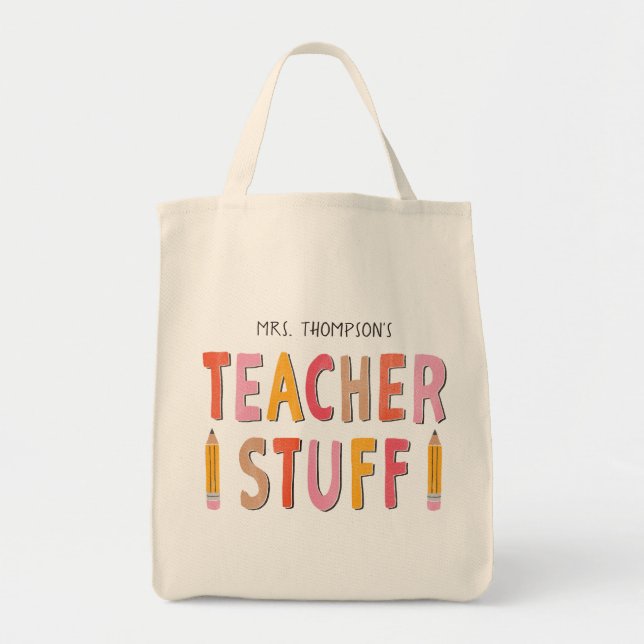Maßgeschneiderte Lehrerin Tragetasche (Vorne)