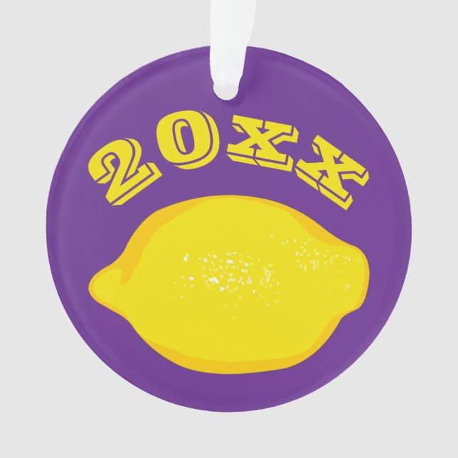 Maßgeschneiderte Lemon Ornament (Vorderseite)
