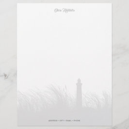 Maßgeschneiderte Leuchtturm-Shoreline Briefbogen