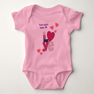 Maßgeschneiderte LIEBE - KLEINES BABYWERT Baby Strampler