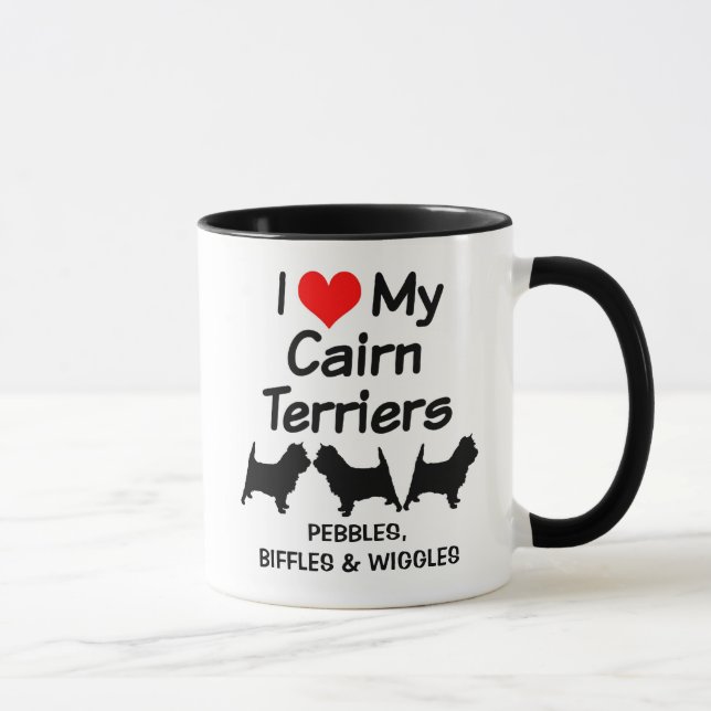 Maßgeschneiderte Liebe Meine Tasse für drei Cairn  (Rechts)