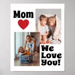 Maßgeschneiderte Liebe Sie Mama Foto - Personalisi Poster