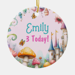 Maßgeschneiderte Märchenprinzessin Girls Birthday  Keramik Ornament
