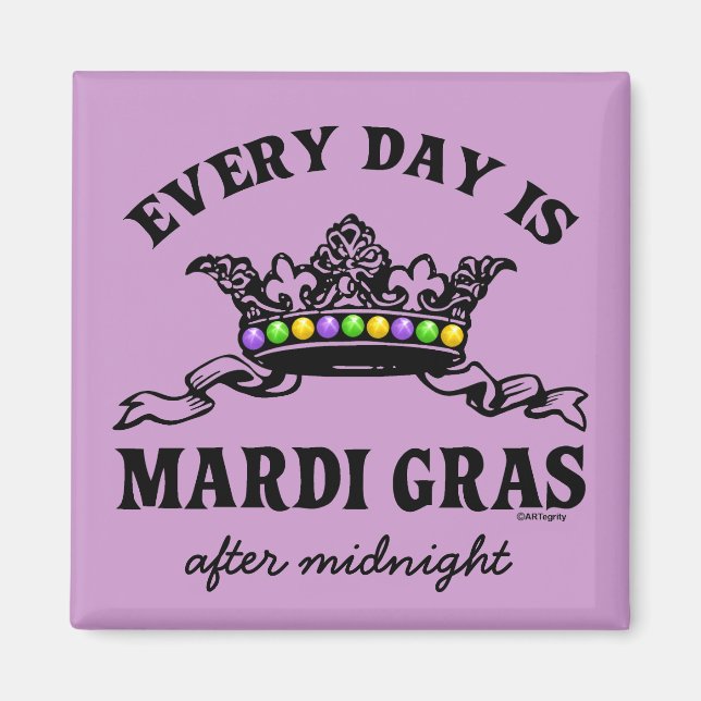 Maßgeschneiderte Mardi Gras Magnet (Vorne)