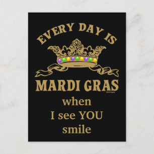 Maßgeschneiderte Mardi Gras Postkarte