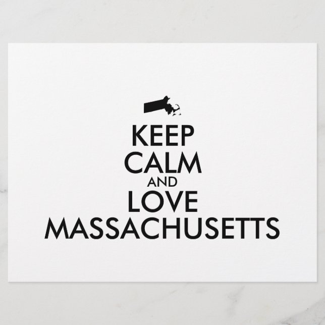 Maßgeschneiderte MASSACHUSETTEN für BEHALTEN CALM  Flyer (Vorne)