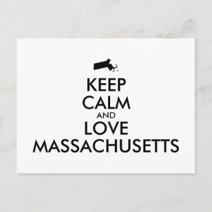 Maßgeschneiderte MASSACHUSETTEN für BEHALTEN CALM Postkarte