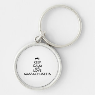 Maßgeschneiderte MASSACHUSETTEN für BEHALTEN CALM  Schlüsselanhänger