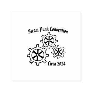 Maßgeschneiderte Mechanische Dampfpunk-Briefmarke Permastempel