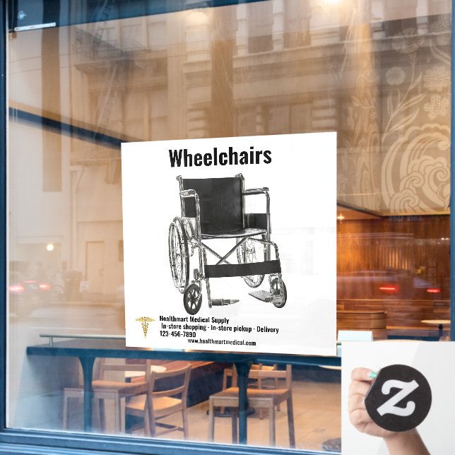 Maßgeschneiderte medizinische Versorgung Shop Roll Fensteraufkleber (Café-Fenster)